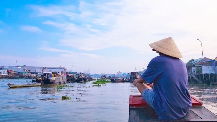 Check in chợ nổi Tiền Giang